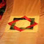 Velvet quilt detail